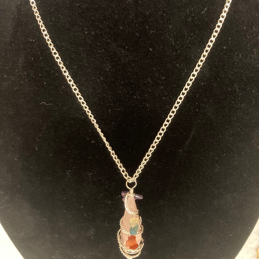 Rose quarts necklace - Picture 3 of 4